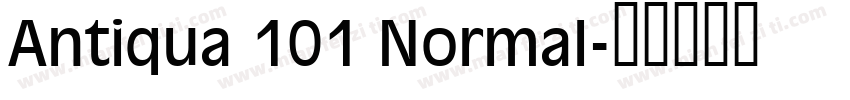 Antiqua 101 Normal字体转换